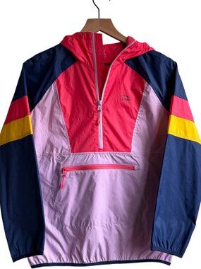 L.L. Bean Girls Pullover Wind and Rain Anorak Girls Size 14-16